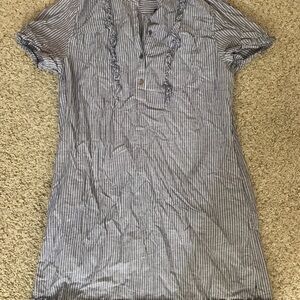 J. Crew Striped Short Sleeve Dress